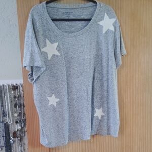 Torrid Gray Oversized Boxy Short Sleeve Tee